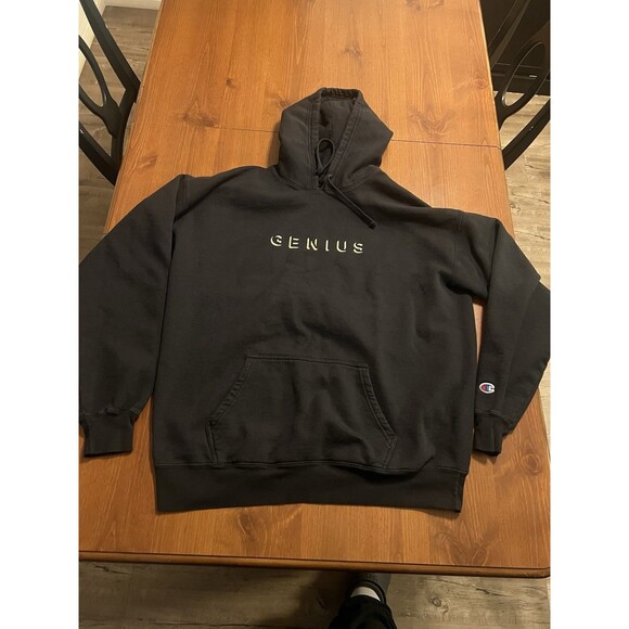 Champion Other - Champion X Genius Hoodie Collab Men’s L Black Embroidered Streetwear Classic